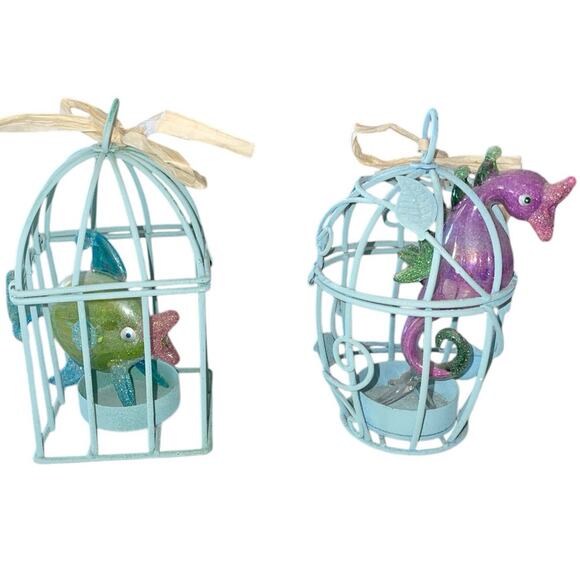 Birdcage Votive Tea Light Candle Holder Set - Picture 7 of 7